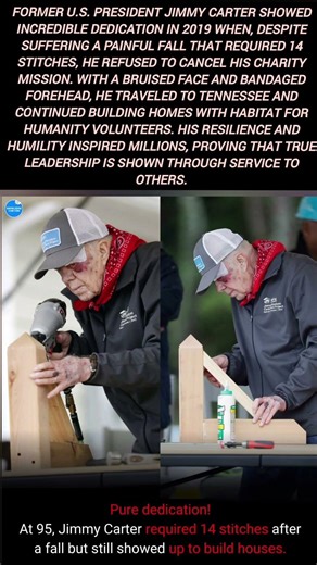 95-Year-Old Jimmy Carter’s Inspiring Dedication ❤️🏠