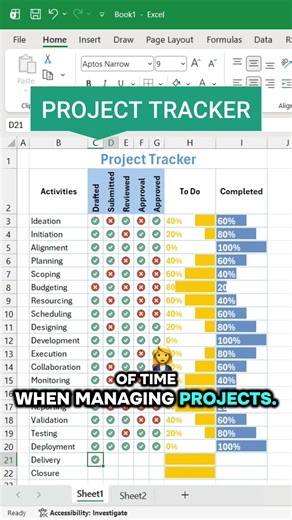 Create a Powerful Project Tracker in Excel