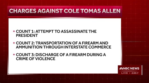 LIVE: NBC News Special Report: Suspect in White House Correspondents' Dinner shooting makes first court appearance. | NBC News