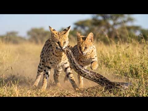 Two Servals vs. a King Cobra: The Hunt That Shouldn't Have Worked