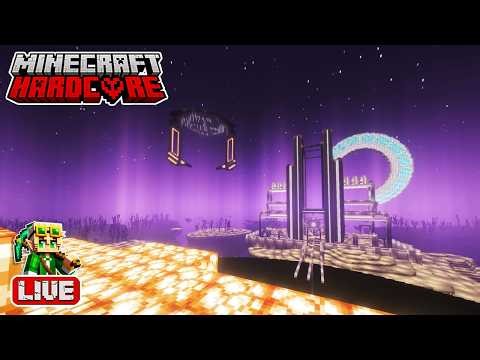 A Massive Sun in the End in my 55,500 Day Hardcore Minecraft World