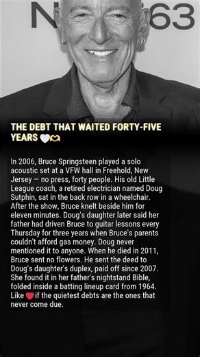 THE DEBT THAT WAITED FORTY-FIVE YEARS 🤍🫶