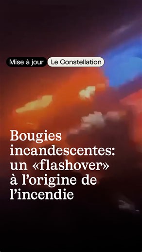 Le phénomène thermique "flashover" provoque une déflagration et l’embrasement éclair généralisé de l’espace. Des bougies montées sur des bouteilles de champagne seraient à l’origine de l’incendie meurtrier de Crans-Montana. «Mise à jour», c’est notre série vidéo d’actualité qui vous explique l’essentiel de ce qui se passe en Suisse et dans le monde — en moins de trois minutes. Un format court, clair et utile pour rester informé, rapidement. | Le Temps