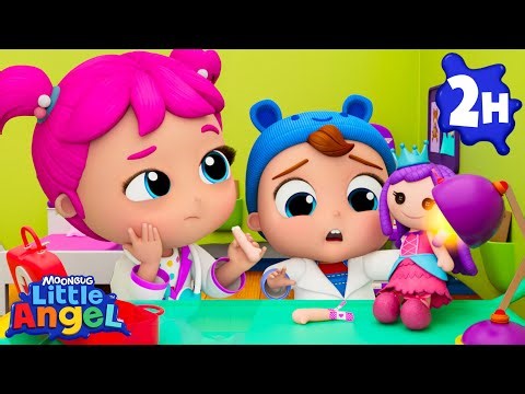 Doll Emergency Hospital!🏥 | 📖Little Angel📖Moonbug Kids📖Learning Corner