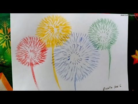 How to draw fireworks ✨