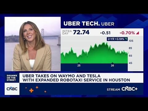 Uber takes on Waymo and Tesla with expanded robotaxi service in Houston