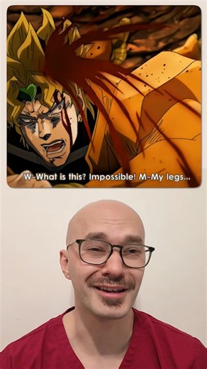 Why Jotaro's punch made DIO forget how to walk? Doctor Explains #anime #jojosbizarreadventure #dio