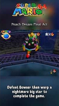 Super Mario 64: Peach Dream Final #DefeatBowser