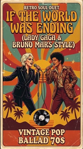 Retro Soul Duet - If The World Was Ending (Lady Gaga & Bruno Mars Style) | Vintage Pop Ballad 70s