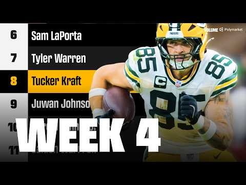 Fantasy Football Week 4 Rankings & Tiers | QBs & TEs Studs, Busts & Sleepers (2026)