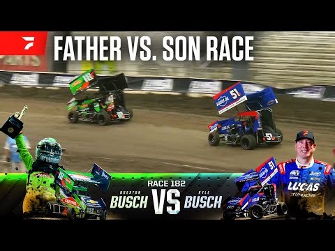 Father vs. Son: Kyle Busch vs. Brexton Busch | 2026 Tulsa Shootout Heat Race