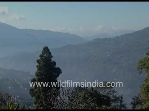 Mountain view landscape in Sikkim Himalaya