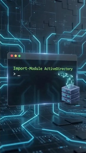 🟦 Import-Module ActiveDirectory in PowerShell