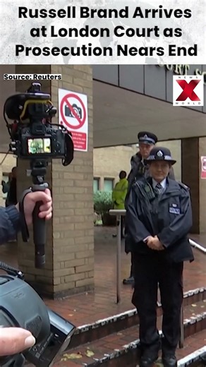 Russell Brand Arrives at London Court as Prosecution Nears End | NewsX World
