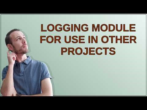 Codereview: Logging module for use in other projects