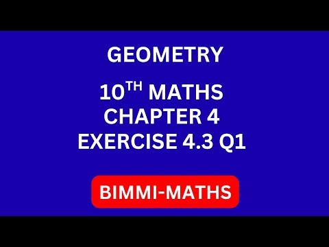 10th Maths Chapter 4 exercise 4.3 Q1