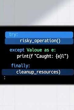 Python error handling with try/except/finally Quiz | Test Your Python Knowledge