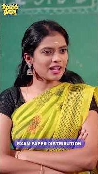 Exam Paper Distribution 🏫📚📝 || @rowdybabytamil || Tamada Media