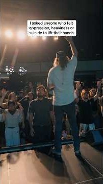 Half of the room raised their hand oppression, heaviness and suicide! God delieveres them all!