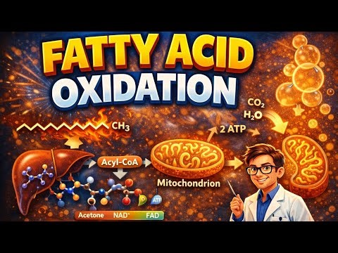 Fatty Acid Oxidation Simplified | Beta-Oxidation for MBBS & NEET PG