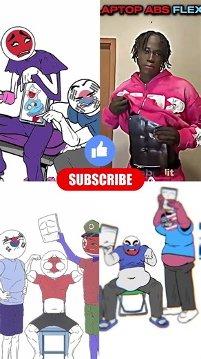 BEST MUSCLES IN THE WORLD 🔥💪 #countryhumans #countryballs