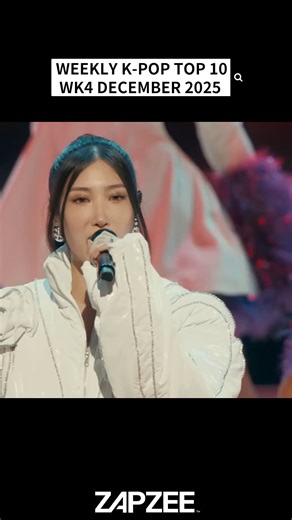 🎧 Weekly K-POP Top 10: #HUNTRIX's ‘Golden’ holds global no.1 as #Hwasa scores six wins | ZAPZEE