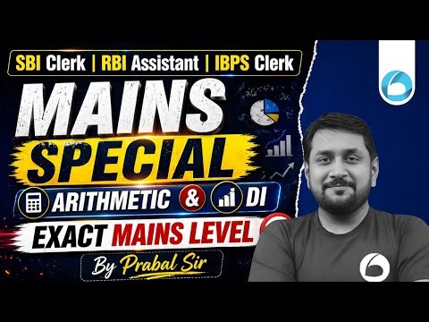 RBI Assistant SBI Clerk Quant Mains 2026 | Arithmetic + Mains Level DI | By Prabal Sir | Oliveboard