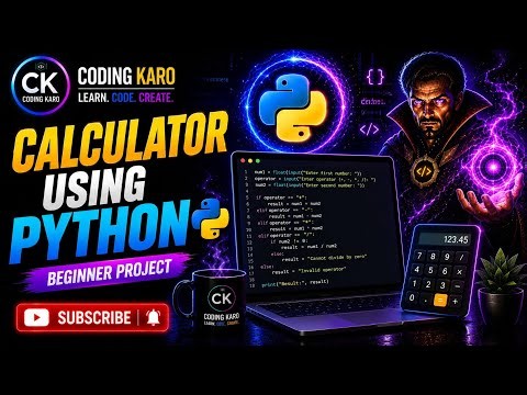 Build a Calculator in Python 🚀 | Your First Real Python Project! | #CodingKaro