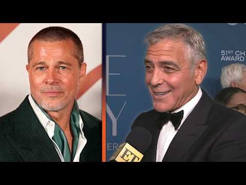 George Clooney Jokes About BEATING Brad Pitt for 'Movie Star' Award (Exclusive)