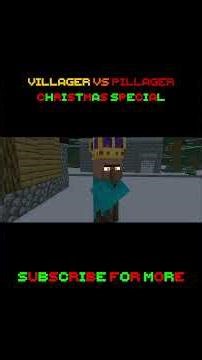 Villager Vs Pillager (Christmas Special) Part 1 - Minecraft Animation #Shorts