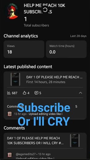 Please Help Me Reach 10k Subscribers #fyp #viral #trending #reels #shorts #new #getviral #subscribe