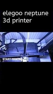 The Elegoo Neptune 3D printer is a truly impressive device. #viral #3dprinting #3d #elegoo
