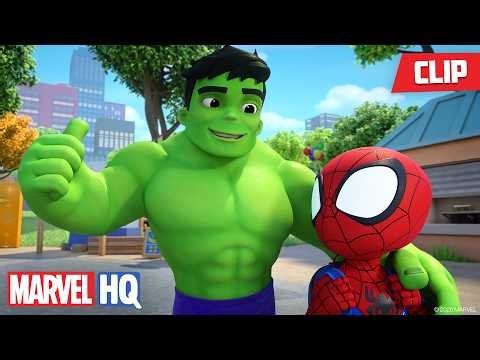Hulk Can't Stop Dancing 🎶🕺🪩 | Spidey and His Amazing Friends | @MarvelHQ