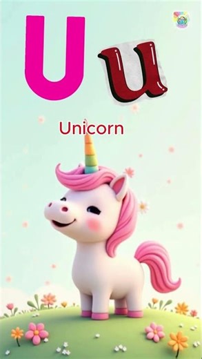 Learn the Letter U | U for Unicorn, Umbrella & Uniform | ABC Phonics for Kids #amazespherekids