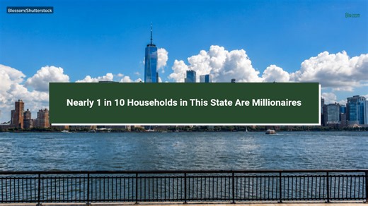Nearly 1 in 10 households in this state are millionaires