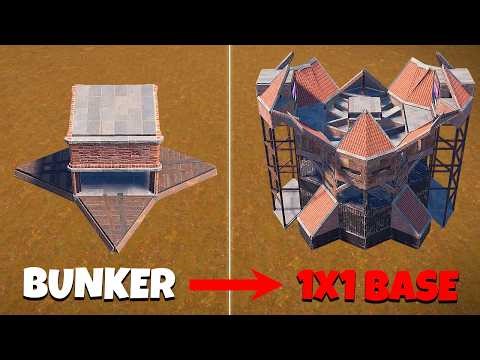 From SIMPLE Bunker to INSANE 1x1 Base in Rust (2026 Base Design)