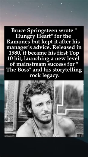 The Song That Almost Escaped: How 'Hungry Heart' Stayed with Springsteen #BruceSpringsteen