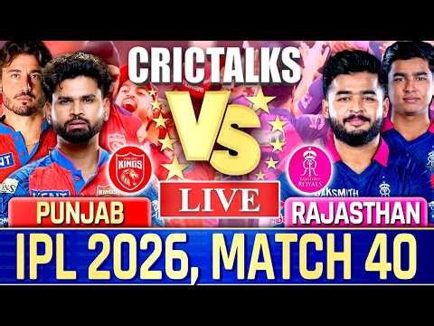 🔴 PBKS vs RR, IPL 2026, Cricket Live Match Today, Live Cricket Score Commentary - 10 Over