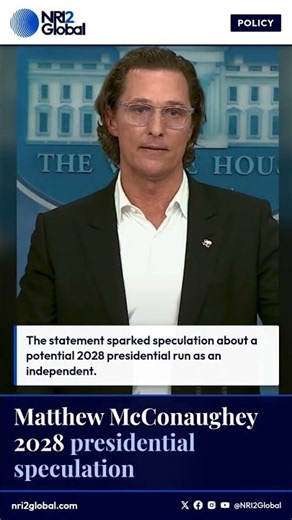 Matthew McConaughey 2028 presidential speculation
