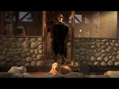 A Moose Attacked Cali while I was Butchering a Bear that tried to Break into my Log Cabin