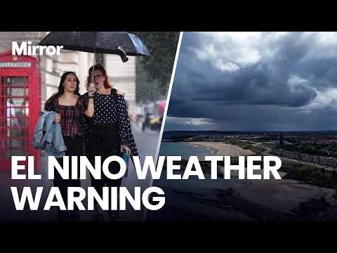 UK faces heavy rain and THUNDERSTORMS on Tuesday from ‘Unprecedented’ El Nino event