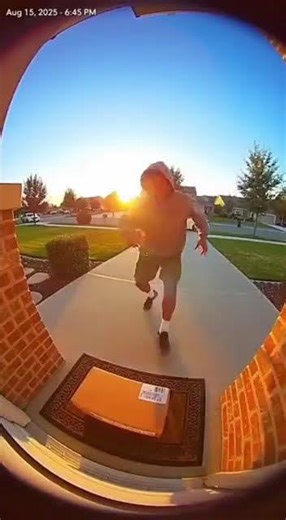 INSTANT KARMA! 💥 Porch Thieves vs. Glitter Bombs #porchpirate #funny #instantkarma