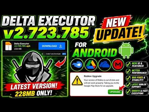 New Delta Executor Update v2.723.785 For Android📱 | Official Delta Exploits Tool For Roblox (Latest)