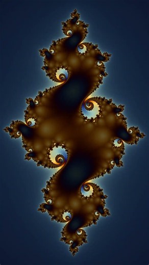 Molten Gold Fractal — It Melts, Blooms, and Loops Forever #Shorts