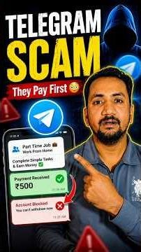 The Most Common Telegram Job Scam #telegramscam