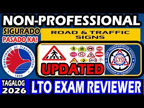 2026 LTO EXAM REVIEWER FOR NON-PROFESSIONAL (TAGALOG) CDE VALIDATION EXAM