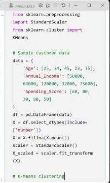 03 K-Means Clustering Introduction and Training in Python