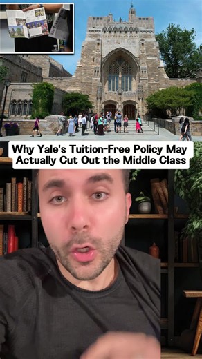 Yale's decision to make tuition free for families under $200K raises questions about the middle class's access to education. Are they really helping or just shifting budget strategies? Let's discuss! #Yale #FinancialAid #CollegeAccess #Ivyleague #Admissions #EducationPolicy #FYP #TikTok