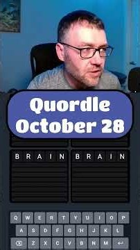Quordle - October 28 #quordle #wordpuzzlegame #wordgames #dailygame
