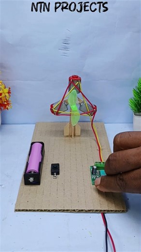 Aircraft Radial Electric Engine with DC motors🔌⚡🔥 #schoolproject #ideas #diy #new #simple #amazing